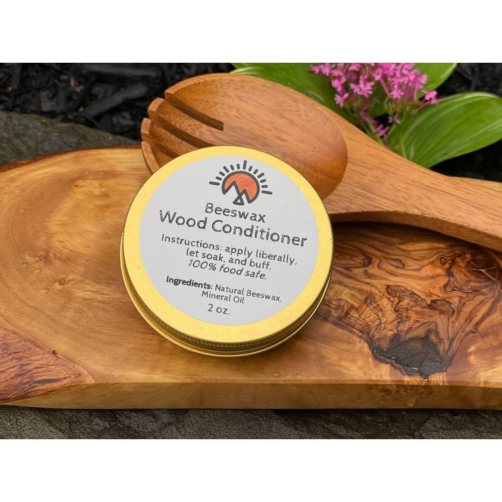 Beeswax Wood Conditioner: Food-Safe Cutting Board Oil (2oz)